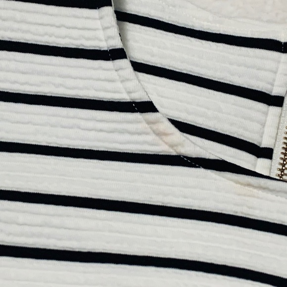 NWT Black and White Striped Dynamite Crop Top - Picture 7 of 7